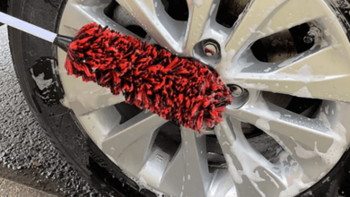 wheel cleaning brush